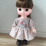 ［完成品］メルちゃん服♡リバティの冬服　ソランちゃん服　フェリシテ