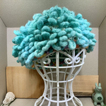 アフロAfroニット帽🧶Light blue
