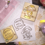【消しゴムはんこ】モン吉くん②