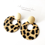 《SALE》《pierce限定》matte gold pierce × leopard charm