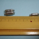 金属製クラスプ（マグネット式・銀細長３コ）