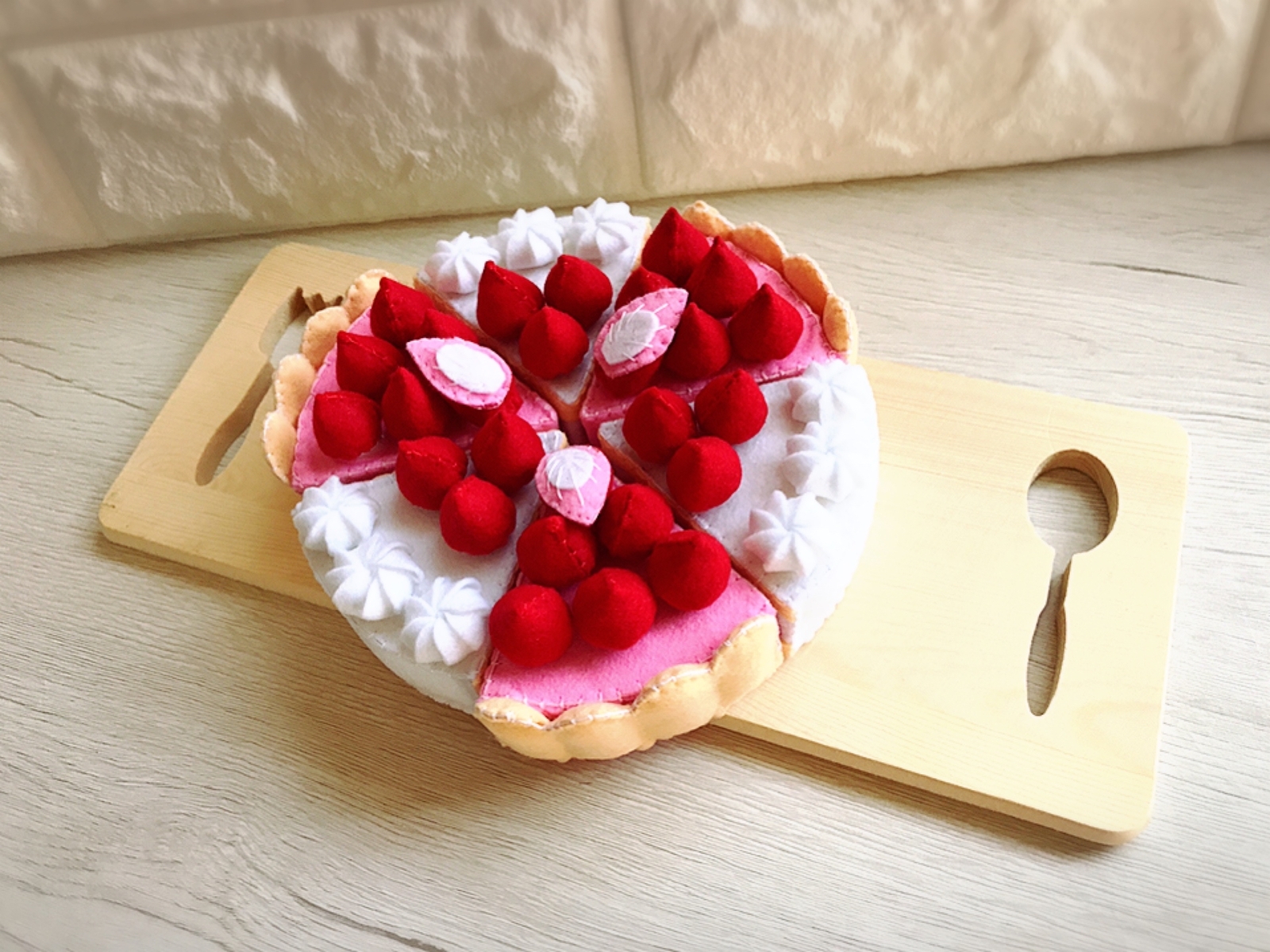 フェルト⭐︎おままごと⭐︎チョコミントケーキ6ピース