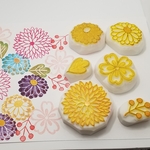 再販‼️消しゴムはんこ❤️年賀状🏵️友禅風セット