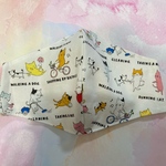 SSサイズ❣️サイズ変更可能❣️お掃除ねこさん・手作りマスク・幼児立体マスク