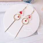 金箔と薔薇色のピアス