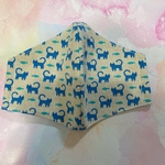 SSサイズ❣️サイズ変更可能❣️綿麻・ねこ・手作りマスク・幼児立体マスク