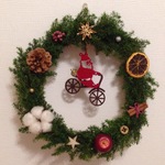 cycling santa♡wreath