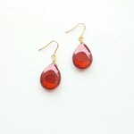 glass drop × 秋色 ×  BORDEAUX : ピアス