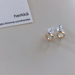 シンプルミニメタルリングピアス
