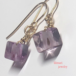 フローライトピアス　イヤリング　14kgf 