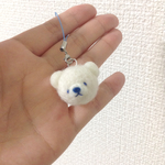 しろくまストラップ&イヤホンジャック　　　　　　　　　　　　【受注製作】