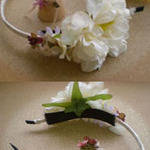 野ばらのカチューシャとリングのセット