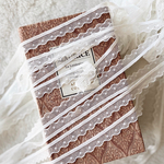 2m単位 可愛い 細幅 ストレッチレース ブレード 白 BK200935 ハンドメイド 手芸 素材 材料