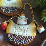 ひょっこりKUMA焼きマシュマロﾁｮｺcookieバッグチャーム