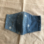 雪の結晶柄ガーゼマスク　Lサイズ