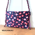 梅紺★ショルダーバッグ★御朱印帳入れ★御朱印帳袋
