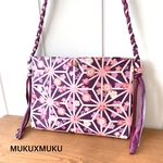 桜紫★ショルダーバッグ★御朱印帳入れ★御朱印帳袋