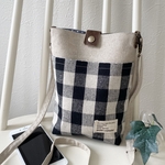 ワンマイル　スリムショルダー　BlackCheck 