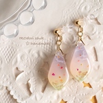 抒情詩 -lyrictears- 樹脂ノンホールピアス イヤリング