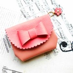 C様御予約品・とっても便利なサブのお財布・サーモンピンク