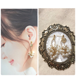 新作⭐︎パールじゃらじゃら　上品　ピアス/イヤリング