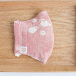 ［選べるサイズ］マーガレット文鳥の刺繍マスク