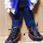【パンツ】👖デニムシンプルなパンツ💚オビツ11ねんどろいどどーる兼用