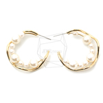 ERG-1387-G【2個入り】パールCシェイプピアス,Pearl C shape Post  Earring