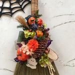 ハロウィンリース♪　HAPPYほうきリース　ハロウィンスワッグ　 12