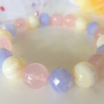 ☆mamochinさま♪ご予約お取り置き☆　☆愛と友情☆ブルーレース☆愛のエネルギー☆ローズクォーツ☆恋愛成就☆子宝・繁栄☆マザーオブパール☆　☆１０ｍｍ☆　☆１６ｃｍ☆