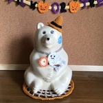 北欧しろくま貯金箱　3点セットハロウィン雑貨