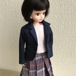 リカちゃん服(紺色ジャケット)