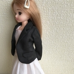 リカちゃん服(黒のジャケット)