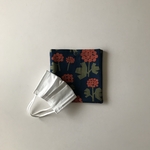 マスクケース　仮置き　bonbon flower×navy