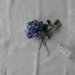 布花 あじさいとユーカリ blue