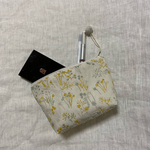 受注制作＊刺繍生地のファスナーポーチ【送料無料】