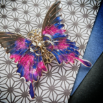 夕闇色の蝶のバレッタ（hair ornaments of life of butterfly 〜Between night and evening〜）