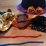 ハロウィン　　お菓子入れ　巾着　コップ入れ　マスク入れ