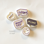 【sold out】メッセージはんこセット 消しゴムはんこ