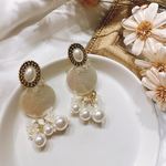pearl antique gold♢ ピアス