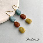 レトロ3stone ピアス♡イヤリング