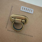 OK46A オコシ金具  高級アンティークゴールド色 46×21mm