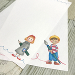 男の子と女の子のフリーペーパー