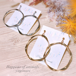 《お嫁入り*2》フープ*リング*シンプル大人可愛い大振りピアス♡イヤリング