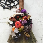 ハロウィンリース♪　HAPPYほうきリース　ハロウィンスワッグ　 14