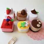 【再販】フェルトのいろいろケーキセット