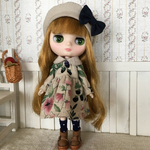 ミディブライス outfit ボタニカルワンピースセット(紺)再販