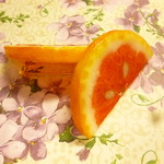 *New*(新)スライスピンクグレープフルーツハーフサイズブローチ*