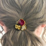 ribbon classical アンティークボタン ポニーフック ヘアカフ