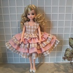 リカちゃん ブライス 服 フリルのドレス 